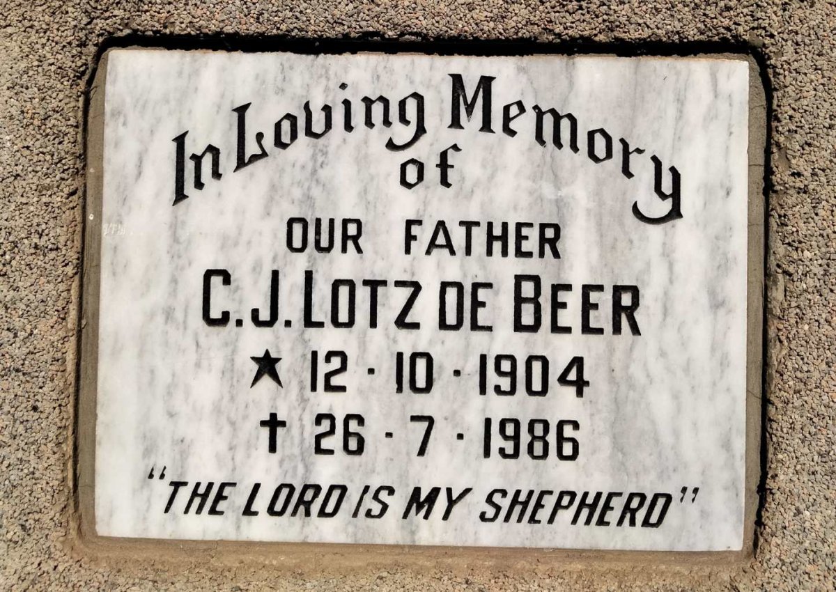 BEER C.J. Lotz, de 1904-1986