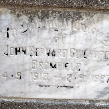 BROMFIELD John Bernard Guilford 1913-1987