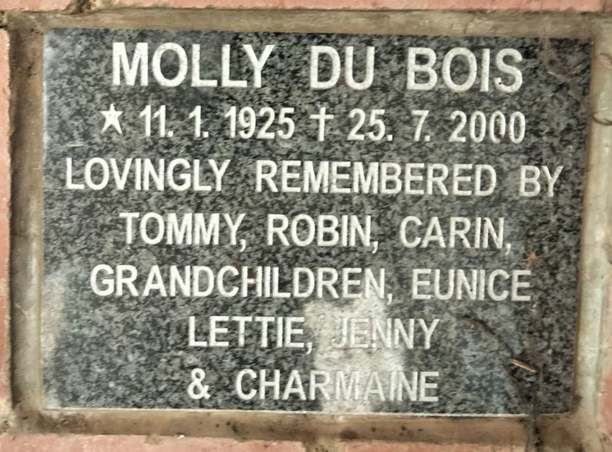 BOIS Molly, du 1925-2000