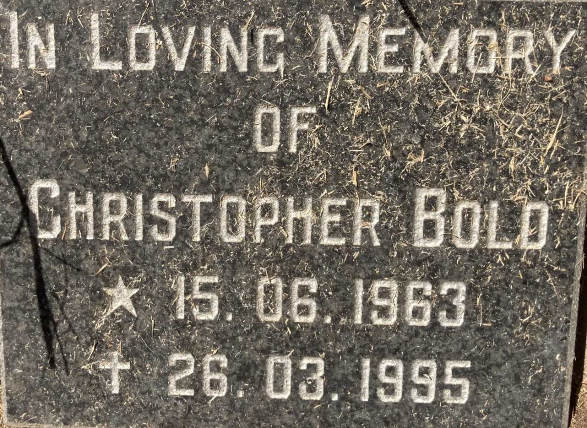 BOLD Christopher 1963-1995