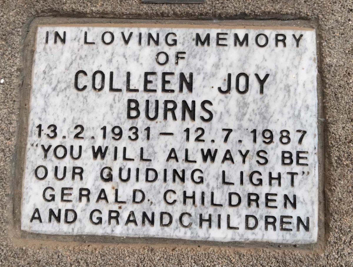 BURNS Colleen Joy 1931-1987