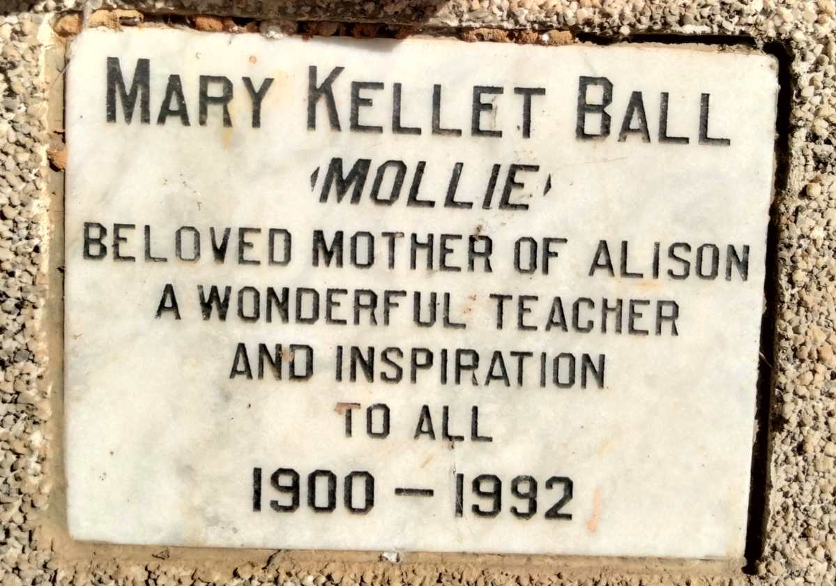 BALL Mary Kellet 1900-1992