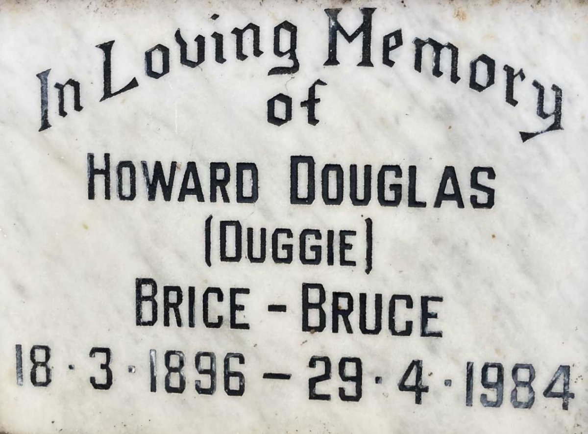 BRUCE Howard Douglas, BRICE 1896-1984