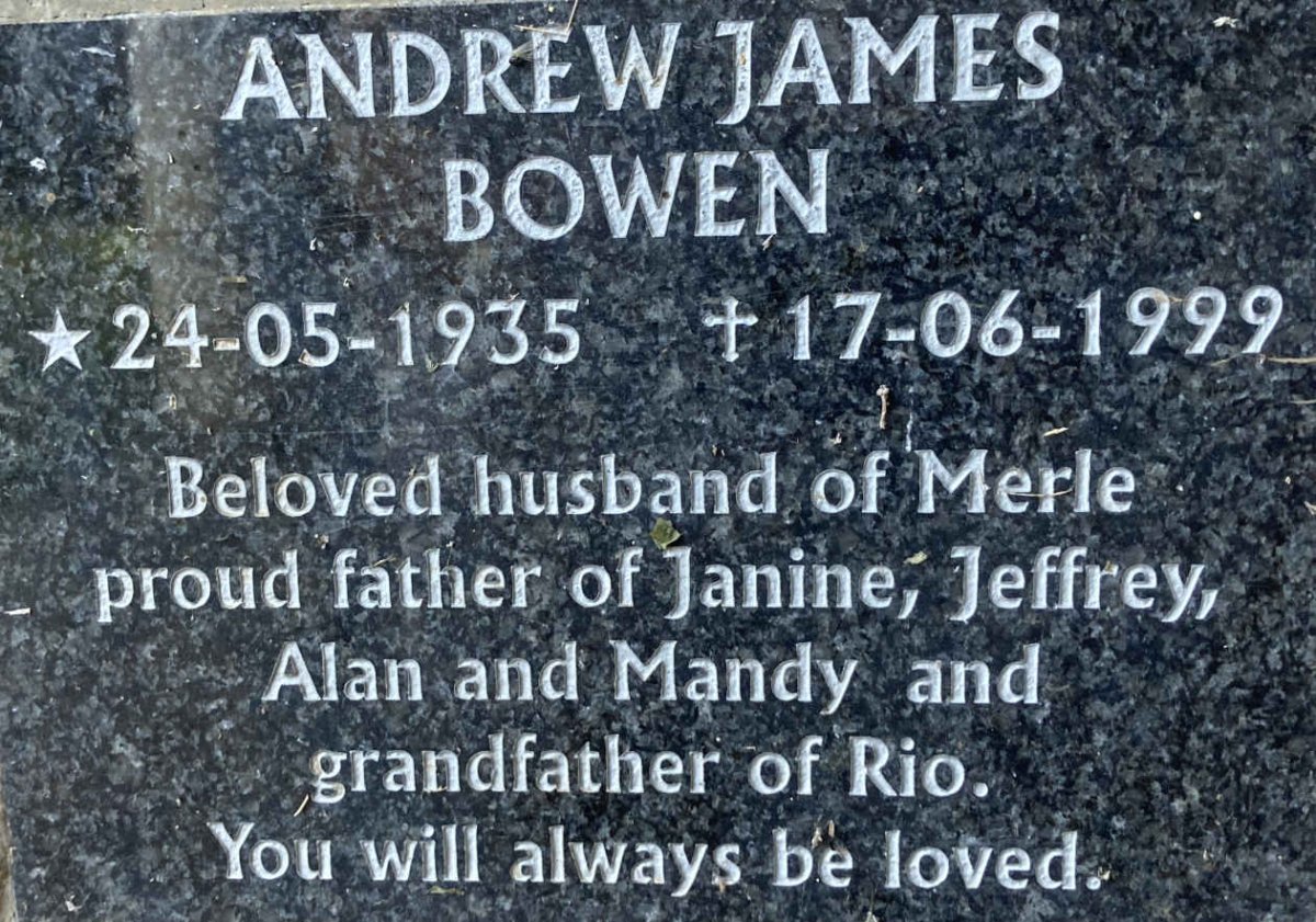 BOWEN Andrew James 1935-1999
