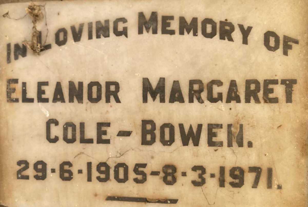 BOWEN Eleanor Margaret, COLE- 1905-1971