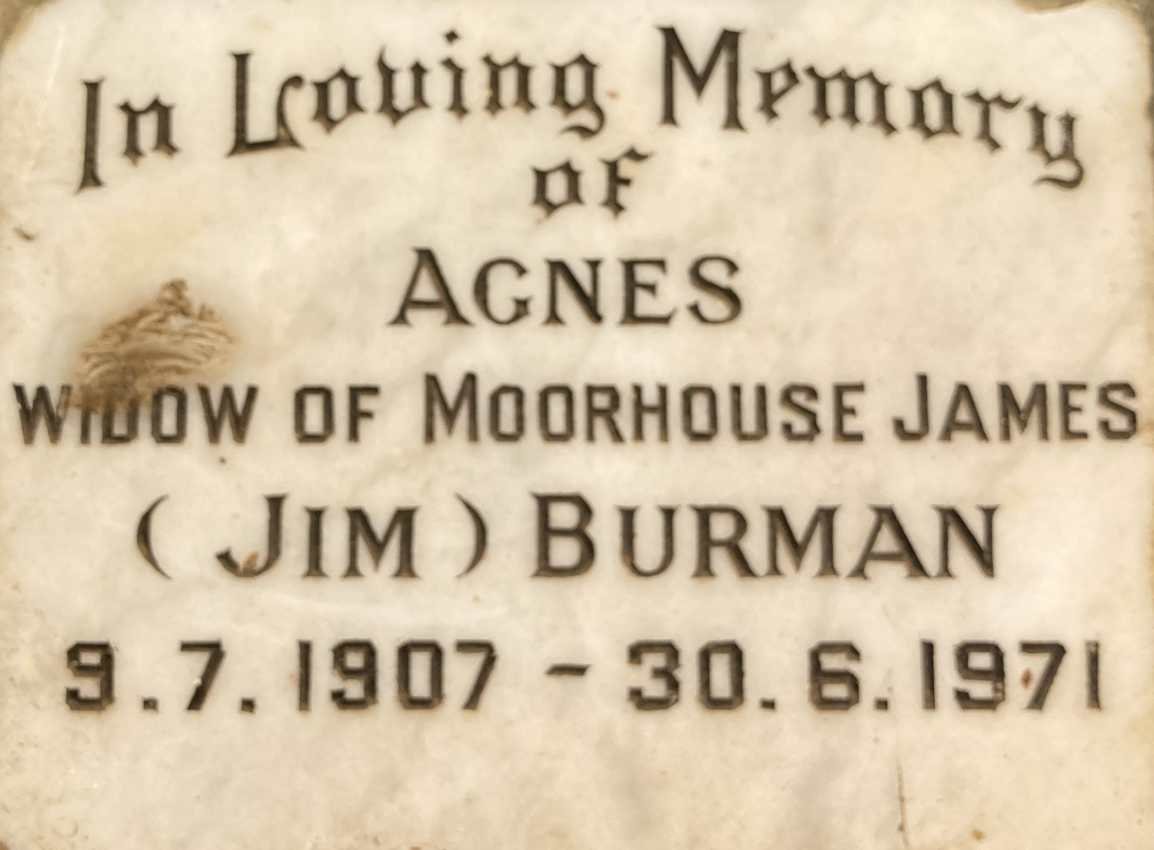 BURMAN Agnes 1907-1971