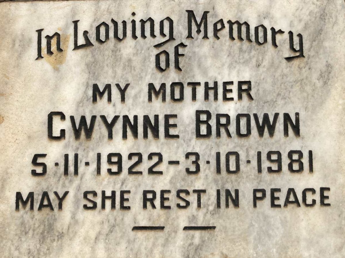 BROWN Gwynne 1922-1981