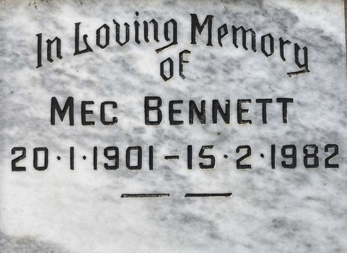 BENNETT Meg 1901-1982