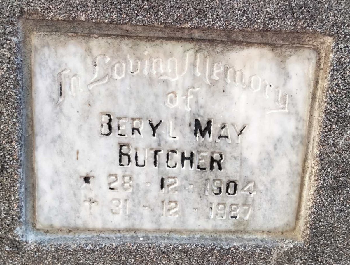 BUTCHER Beryl May 1904-1987