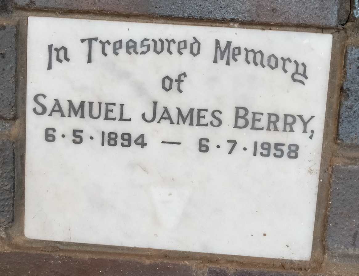 BERRY Samuel James 1894-1958