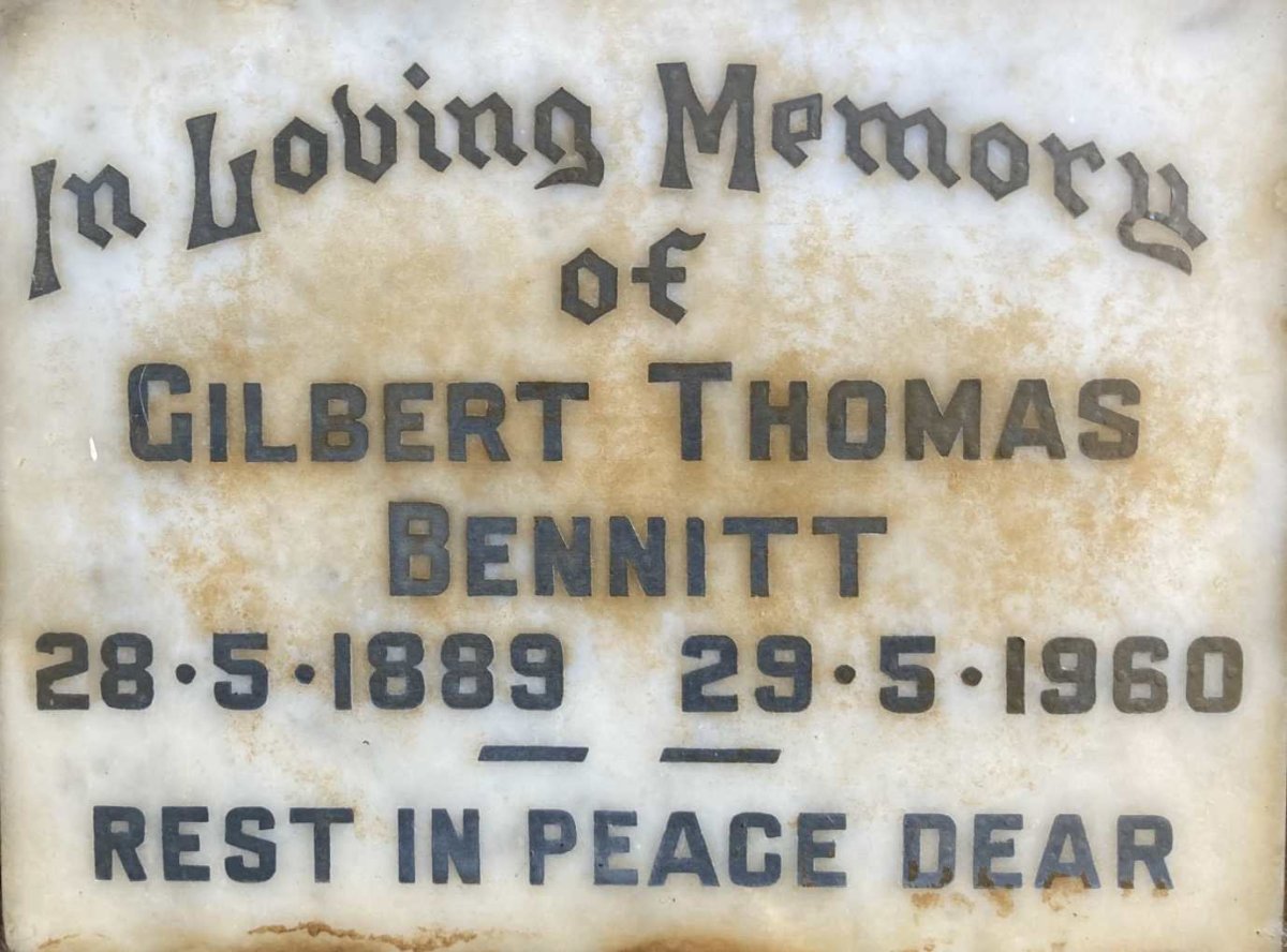 BENNITT Gilbert Thomas 1889-1960