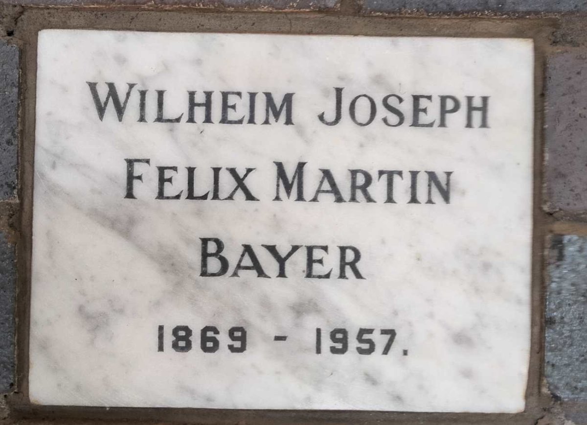 BAYER Wilheim Joseph Felix Martin 1869-1957