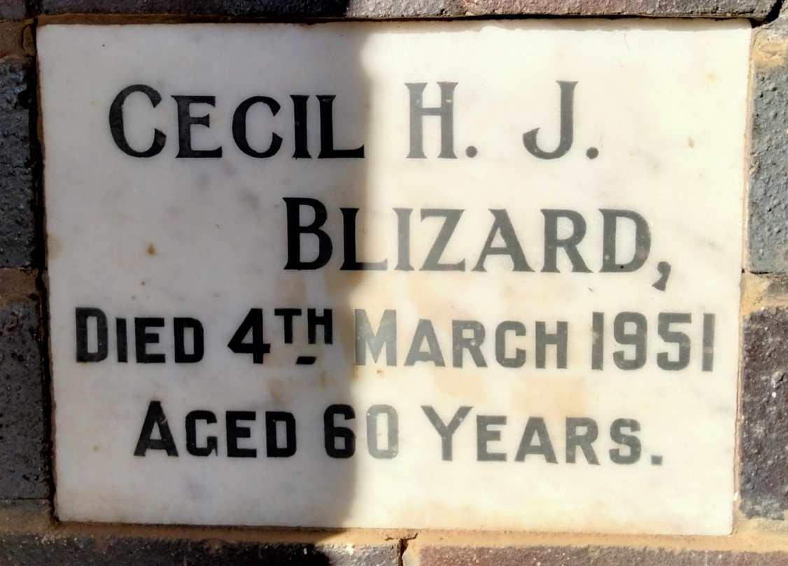 BLIZARD Cecil H.J. -1951