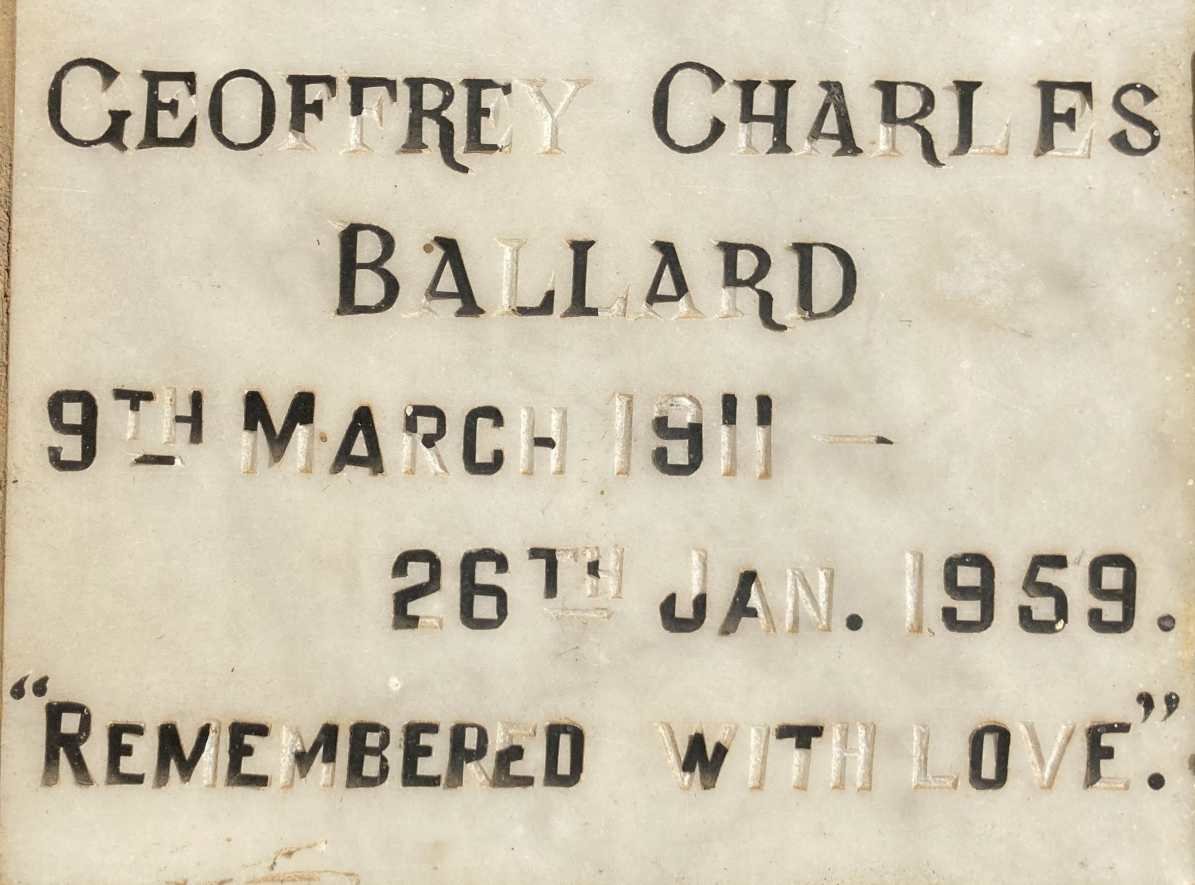 BALLARD Geoffrey Charles 1911-1959