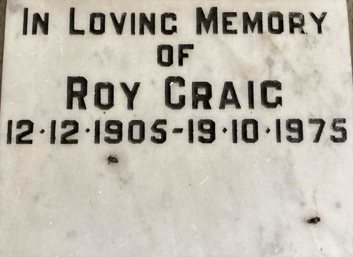 CRAIG Roy 1905-1975