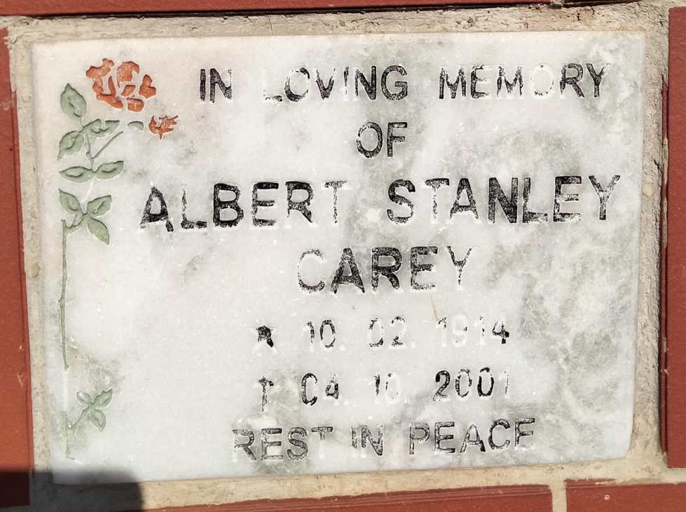 CAREY Albert Stanley 1914-2001