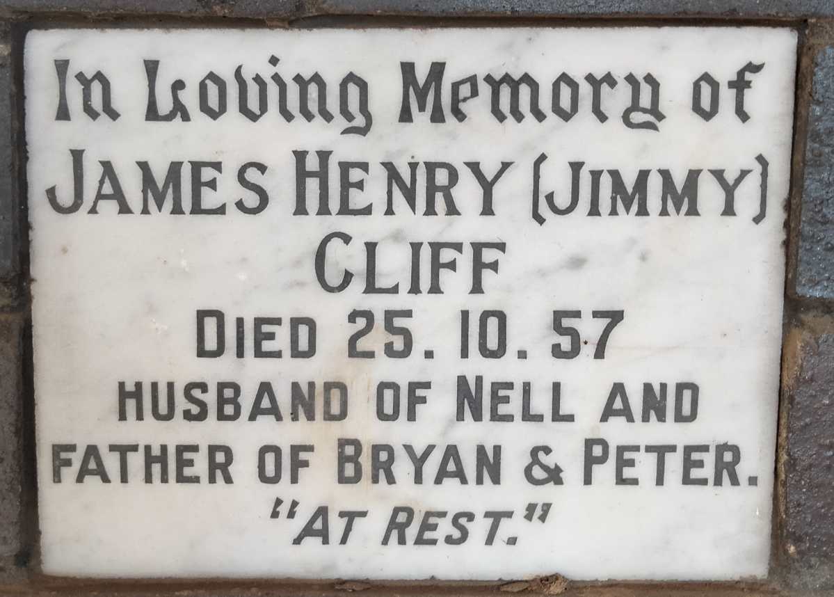 CLIFF James Henry -1957