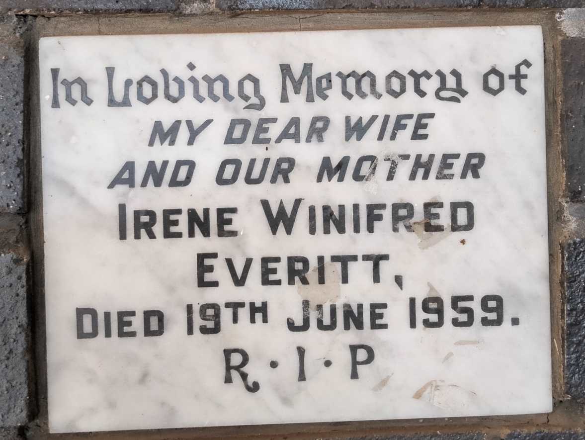 EVERITT Irene Winifred -1959