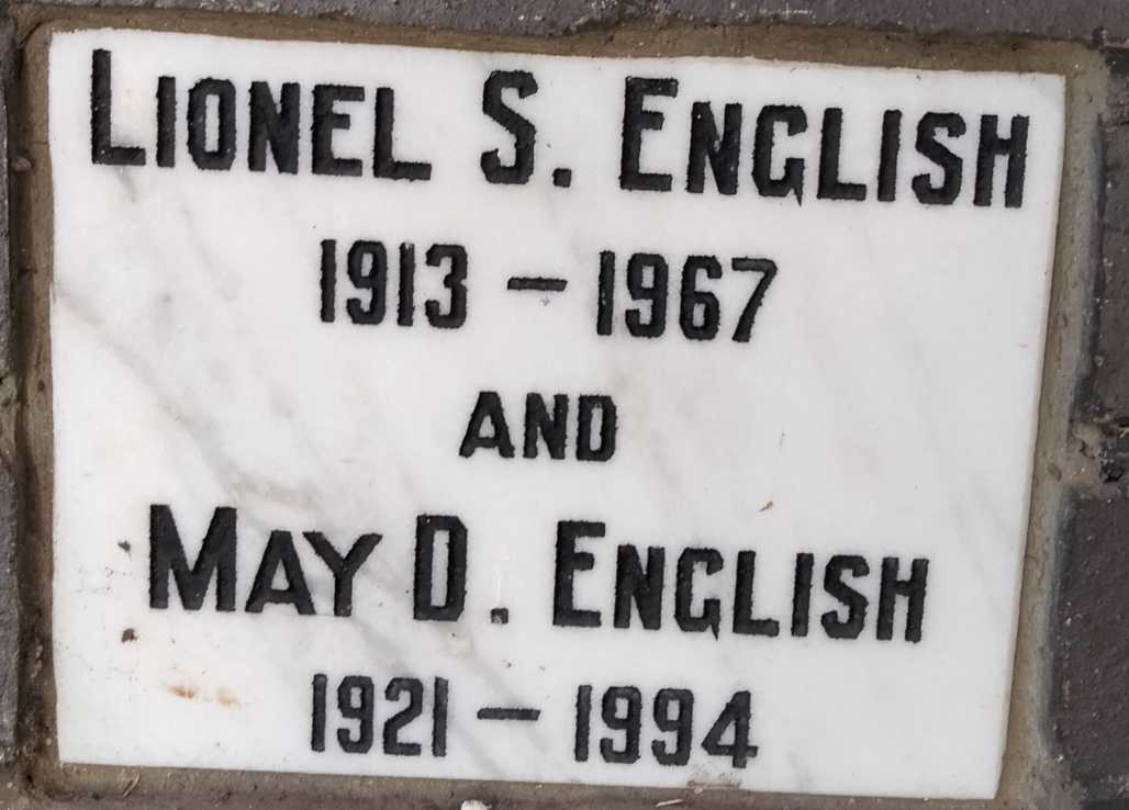 ENGLISH Lionel S. 1913-1967 & May D. 1921-1994