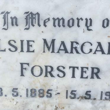 FORSTER Elsie Margaret 1885-1955