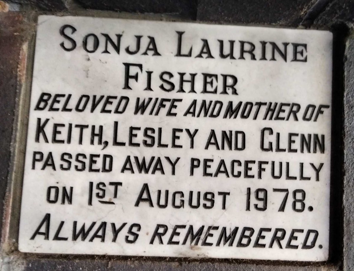 FISHER Sonja Laurine -1978