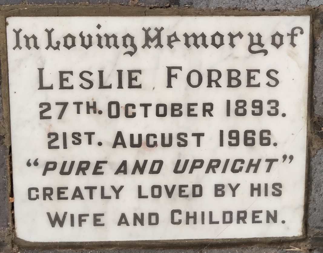 FORBES Leslie 1893-1966