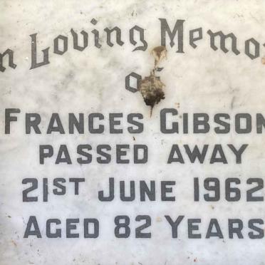 GIBSON Frances -1962