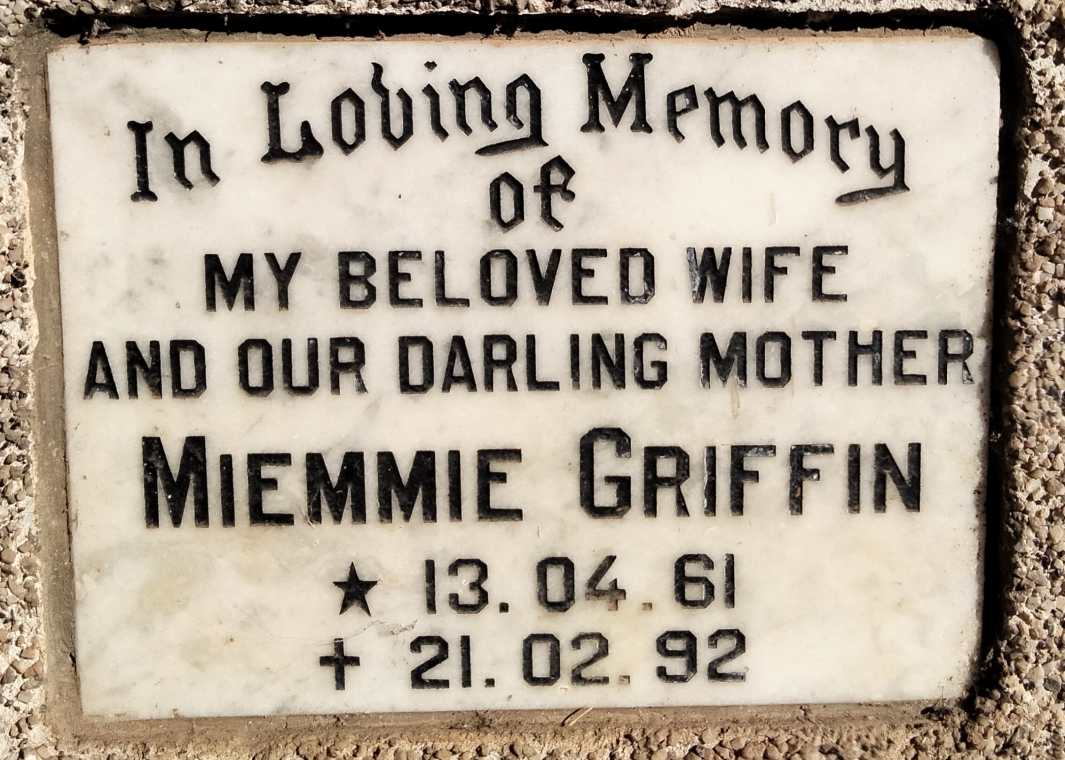 GRIFFIN Miemmie 1961-1992