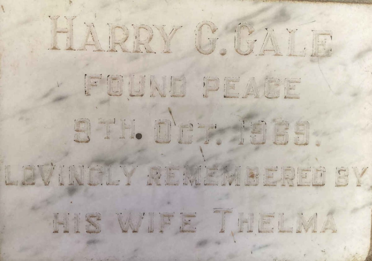 GALE Harry G. -1969
