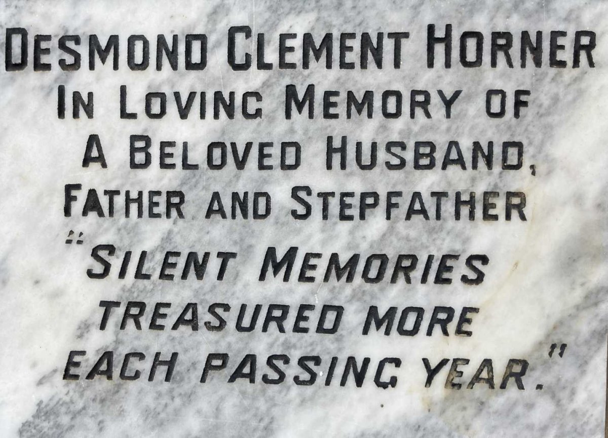 HORNER Desmond Clement 