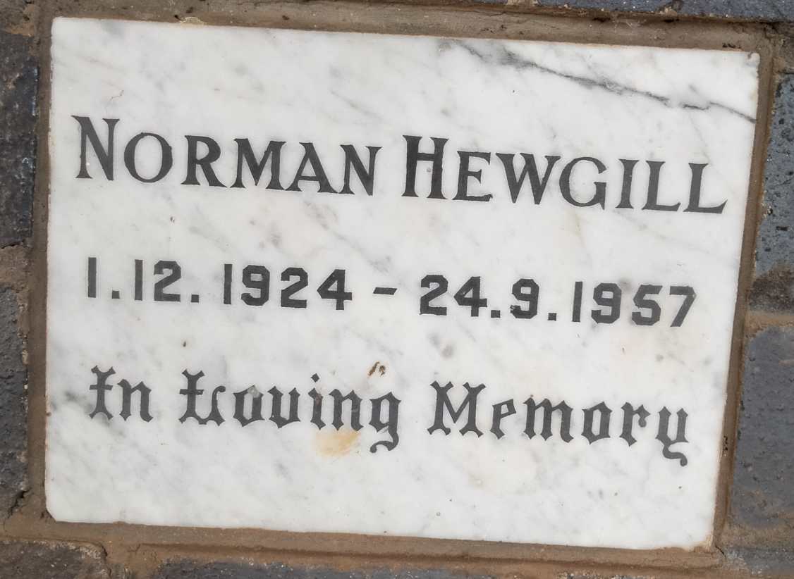 HEWGILL Norman 1924-1957