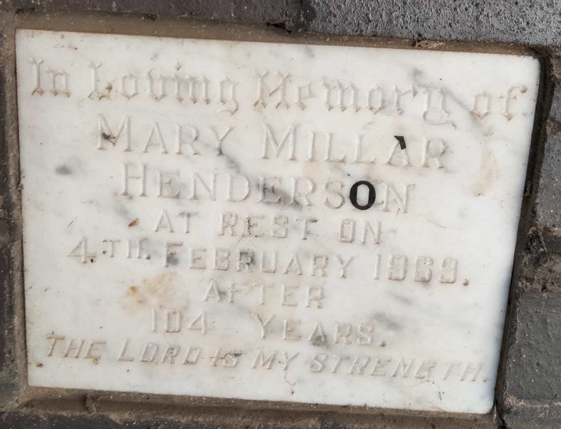 HENDERSON Mary Millar-1969