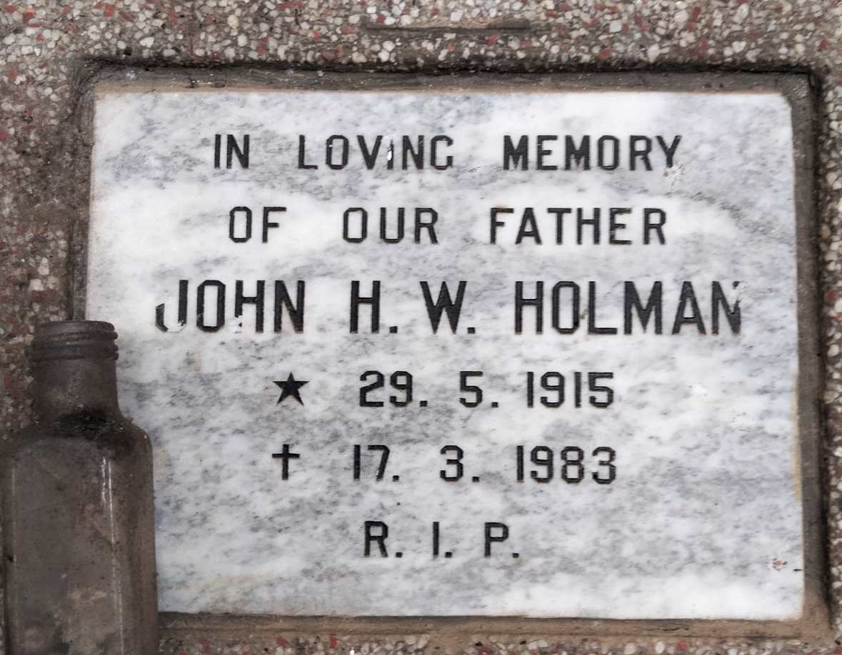 HOLMAN John H.W. 1915-1983