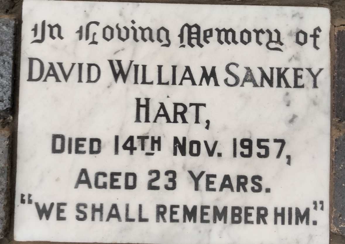 HART David William Sankey -1957