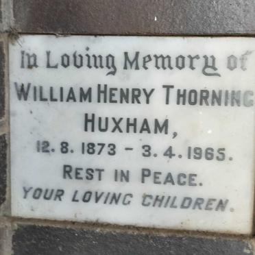 HUXHAM William Henry Thorning 1873-1965