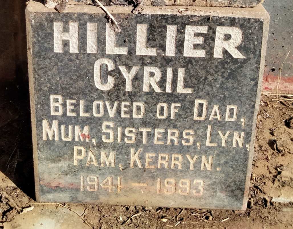 HILLIER Cyril 1941-1993