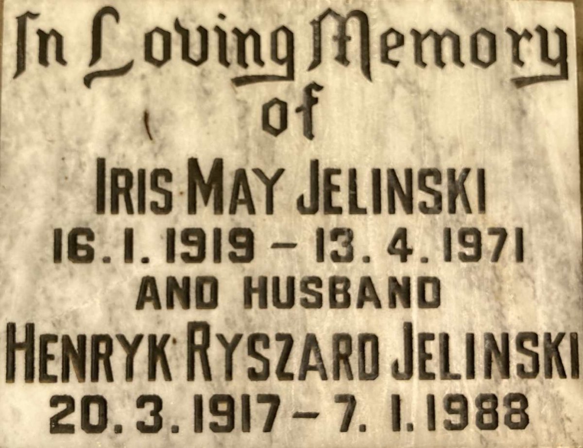 JELINSKI Henryk Ryszard 1917-1988 & Iris May 1919-1971