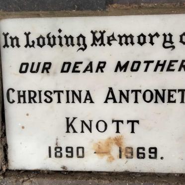 KNOTT Christina Antonett 1890-1969