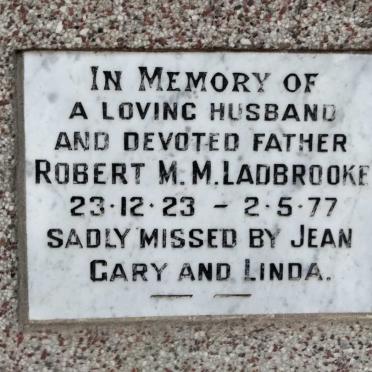 LADBROOKE Robert M.M. 1923-1977