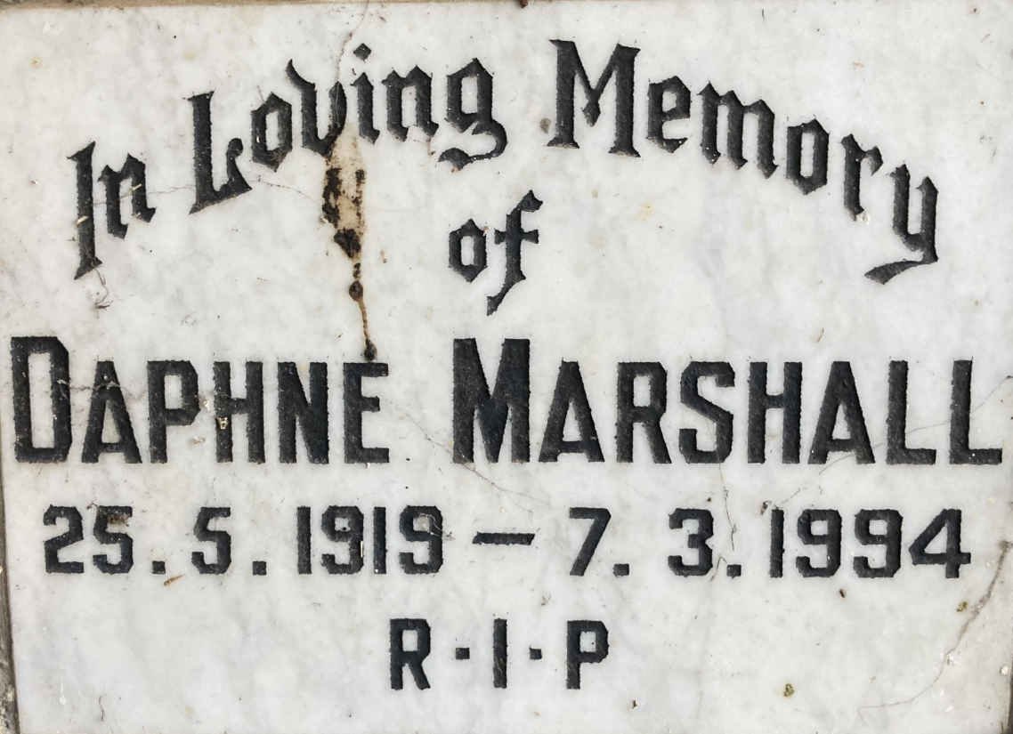 MARSHALL Daphne 1919-1994