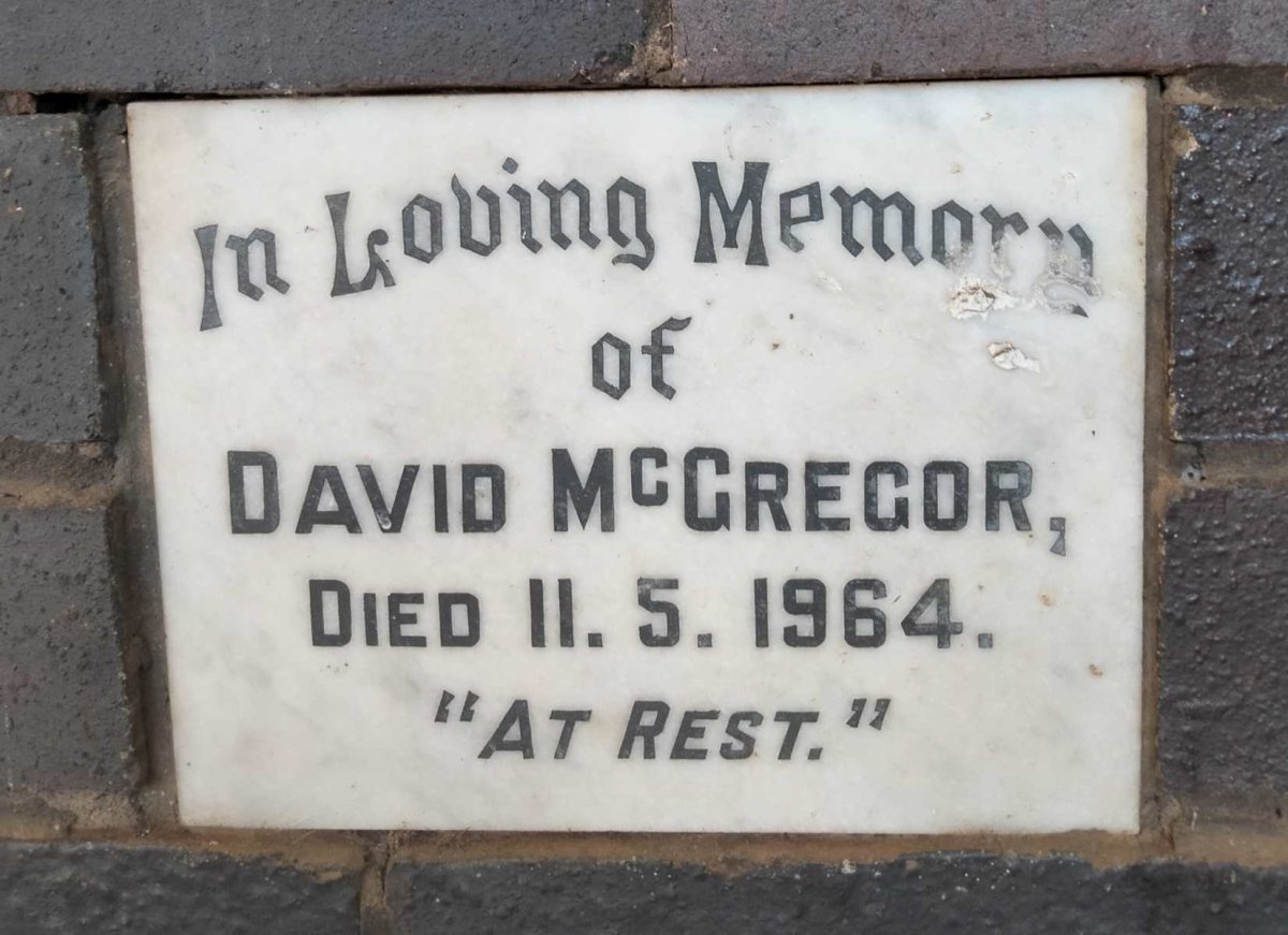 MCGREGOR David -1964