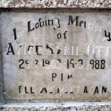 OTTE Avice Sybil 1903-1988
