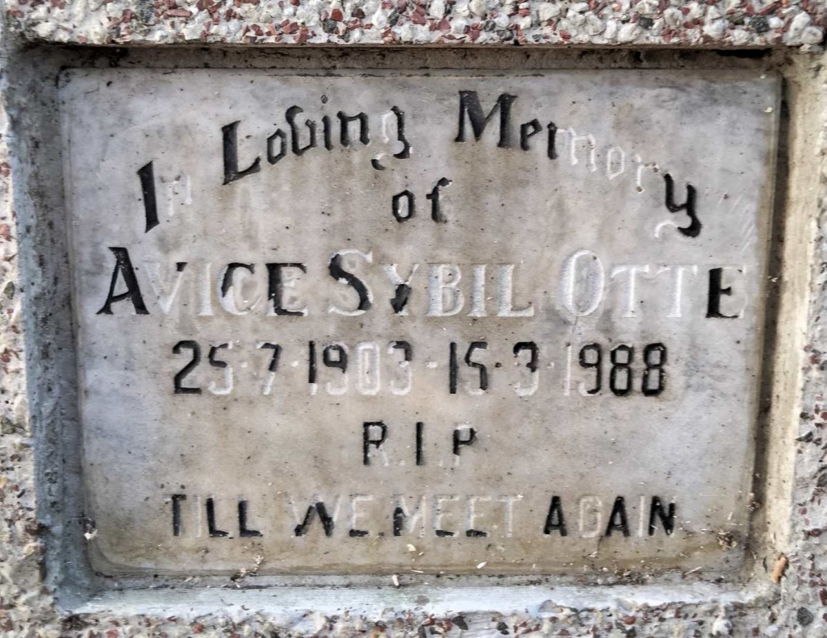 OTTE Avice Sybil 1903-1988