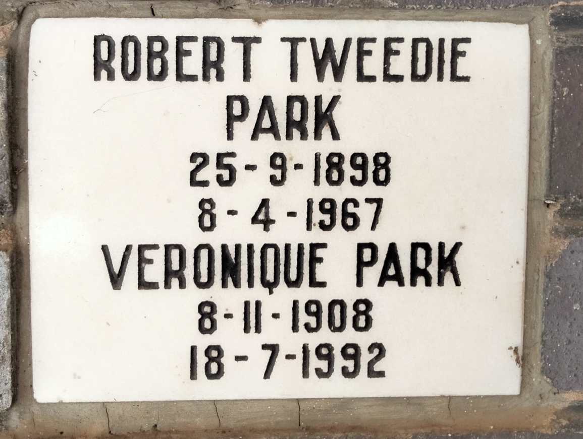 PARK Robert Tweedie 1898-1967 & Veronique 1908-1992