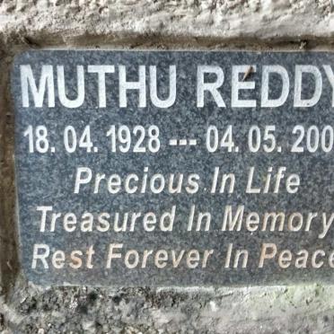 REDDY Muthu 1928-2005