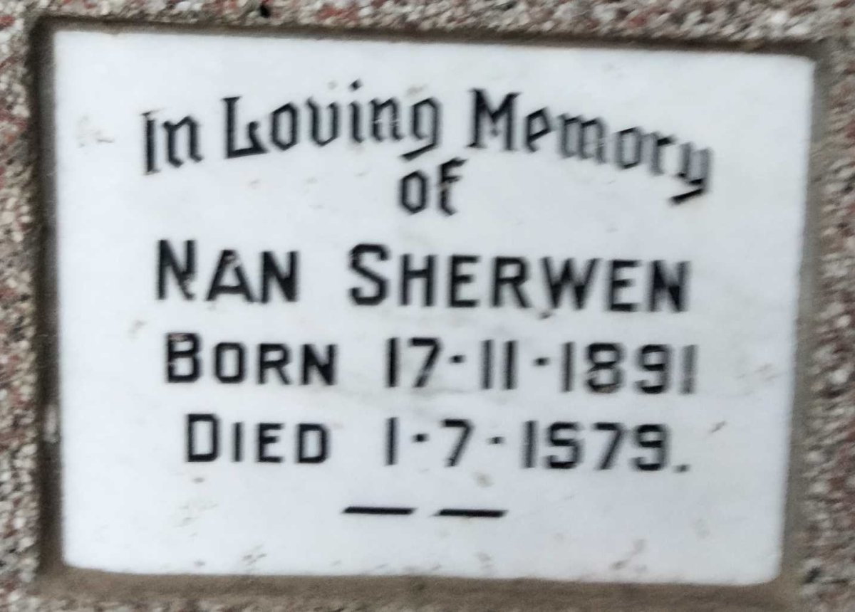 SHERWEN Nan 1891-1979