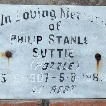 SUTTIE Philip Stanley 1907-1983