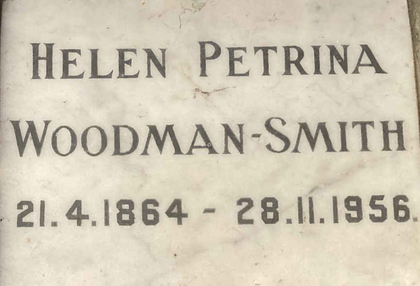 SMITH Helen Petrina, WOODMAN 1864-1956