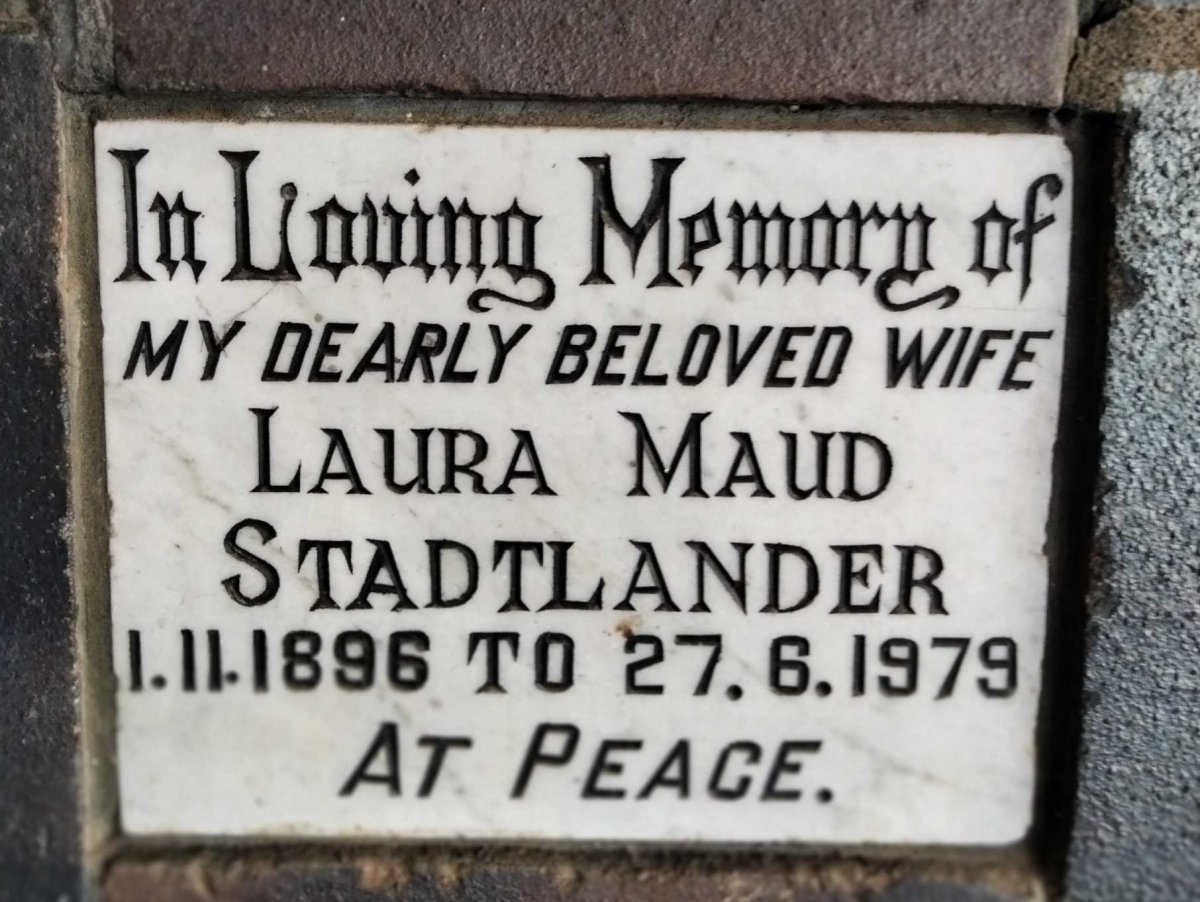 STADTLANDER Laura Maud 1896-1979