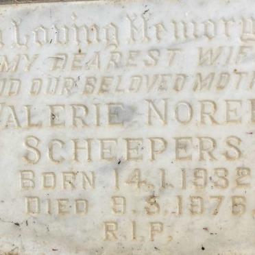 SCHEEPERS Valerie Noreen 1932-197?